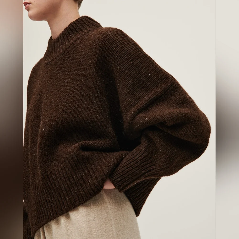 Babaa Jumper no 15 in color Earth, wool - Picture 4 of 12